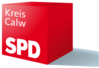 SPD-Würfel Kreis Calw (kurzer Schatten rechts)